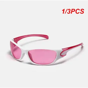 1/3ШТ Y2k Millennium Color в стил пънк, хип-хоп, червени очила за шофиране на открито, очила за улични горещи момичета, Готически очила с Uv400