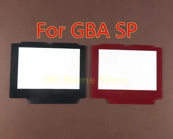 1 бр./лот Червен Черен дисплей Пластмасов екран Подмяна на капаци на панела за защита на обектива за GameBoy Advance GBA SP Ремонт на детайл
