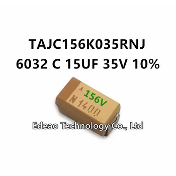10 бр./ЛОТ НОВ C-Тип 6032/2312 C 15 ICF 35 ±10% Маркировка: 156 В TAJC156K035RNJ SMD кондензатор Танталовый