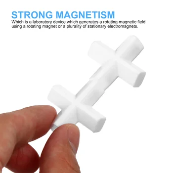 2 бр. магнитна мешалка-миксер крестообразного тип, пръчици за разбъркване, бели пръчици от PTFE