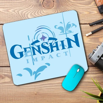 2 мм Икона Genshin Impact Keqing Логото на Аниме Игра Подложка За Мишка С Елегантен Дизайн Цъфтеж Компютърна Периферия, за да проверите За Клавиатура