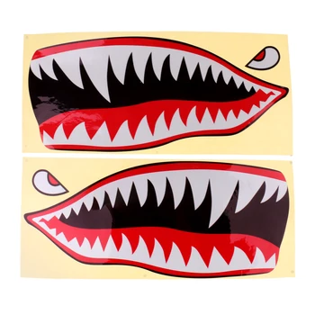 2 Устата на Очите Винилови стикери Етикети Каяк, Лодка за Риболов Графика