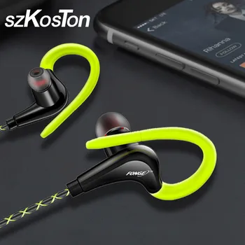 3,5 мм спортни слушалки слушалки за джогинг Водоустойчив слушалки с микрофон Музикален разговор 