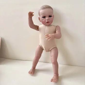 60-см възстановената Санди, вече раскрашенная и събрана реалистична кукла за деца, мека на допир 3D-художествена кукла