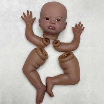 ACESTAR Вече Раскрашенный Набор от куклен театър-Реборнов 18-инчови реалистични африканските силикон, винил комплекти за новородено