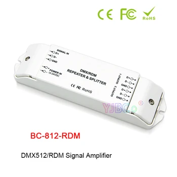 Bincolor BC-812-RDM LED DMX512/Усилвател на сигнала RDM DMX512/1990/Ретранслатор мощност RDM Усилвател на мощност DMX DC 12V-24V