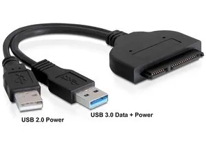 CY Xiwai USB 3.0-SATA 22-пинов 2,5-инчов Адаптер Драйвер на Твърдия Диск с Кабел за Захранване от USB 2.0