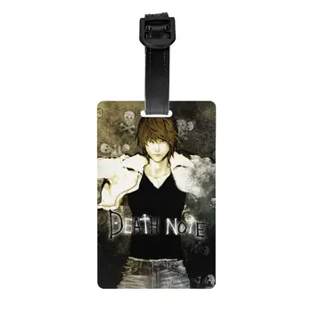 Death Note Light багажни етикети от манга Ягами за куфари Модерен японски багажни етикети от аниме Privacy Cover ID, Label