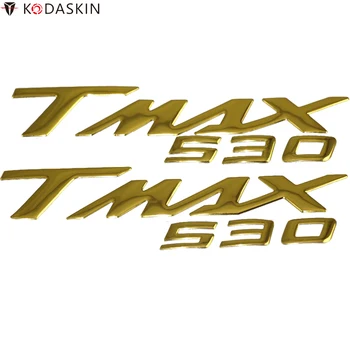 KODASKIN 3D Релеф на Етикети, Емблеми Етикети покритие хром дизайн на Лого за Мотоциклети YAMAHA TMAX 530 tmax530 t max 530 аксесоари