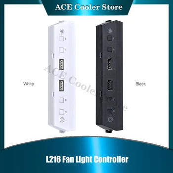 Led контролер компютърен вентилатор За корпус Lian Li L216, интерфейс 2X USB 3.0, Черен/бял, L216-1X /L216-1W