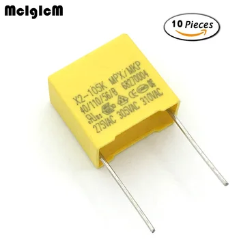 MCIGICM 10шт 1 icf кондензатор X2 кондензатор 275 vac със стъпка 15 мм X2 Кондензатор от полипропиленова 1 icf