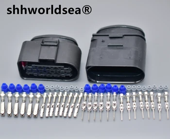 shhworldsea 14-Пинов led лампа жичен изход автомобилен конектор 1.5/2.8 конектор кабели 3C0973737 3C0973837 за AUDI VW