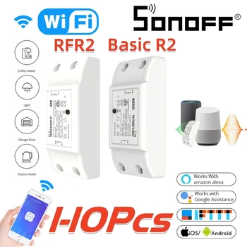 SONOFF Smart Switch Wifi Модул BASIC R2/RFR2 10A Безжично Чрез приложението за Дистанционно Управление Таймер Ключа за лампата За Автоматизация на Умен Дом