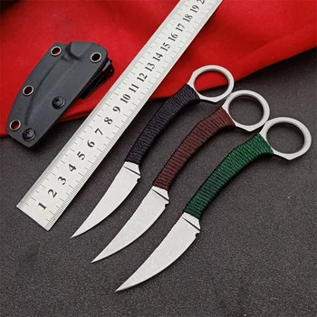 Trskt D2 Джобни тактически ножове шийни туристически ножове, Инструменти за оцеляване на открито Edc Инструмент с ножнами K, директна доставка