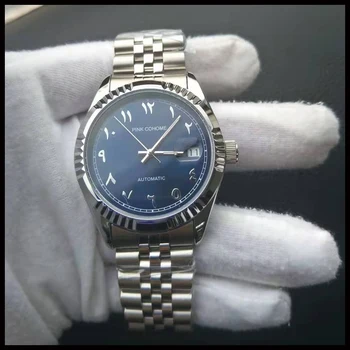 Автоматични часовници SMVP Стомана, каишка от стомана а1, Водоустойчив ръчен часовник с цифри