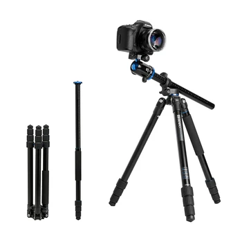 Безплатна доставка Benro Алуминий Черен Професионални гъвкави аксесоари за фотоапарати DSLR Статив за видеокамера