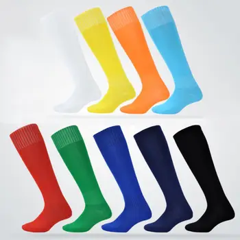 Възрастните мъжки спортни обикновена дишащи разтеглив футболни чорапи с дълги тръби, фини жакард спортни чорапи, Баскетбол, колоездене