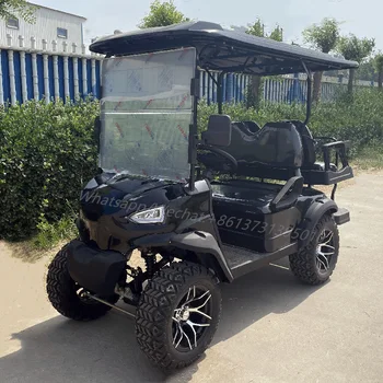 Гаранция за качество на Разумна цена, 4 места, Произведено в Китай, Електрическа количка за голф, за отдих на възрастни на четири колела