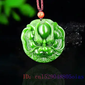 Зелен Нефритови дракон Висулка Подаръци Бижута Китайски Издълбани Чар Модерен Амулет Колие от естествен Нефрит