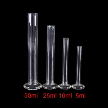 Използване от 5 до 50 мл Професионален стъклен измервателен цилиндър, Химичен лабораторен измервателен уред