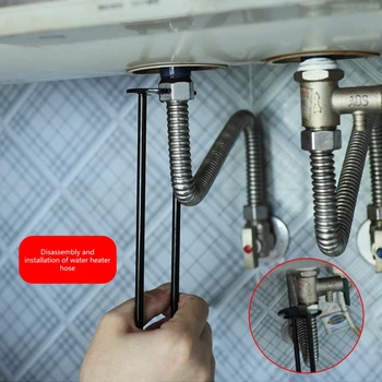 Ключ за баня Ключ за ремонт мивки Шестостенния ключ четири нокти Инструмент за ремонт на водопровод