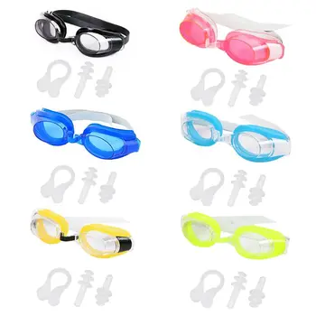 Комплект непромокаеми фарове за мъгла, очила за плуване за жени, мъже и за възрастни, защита от uv-Широка гама