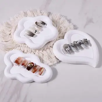 Корейски Стил Ins Прост Ноктите Салон White Manicurist Маникюр Practice Нокти Showing ShelvesNail Art Display Tool