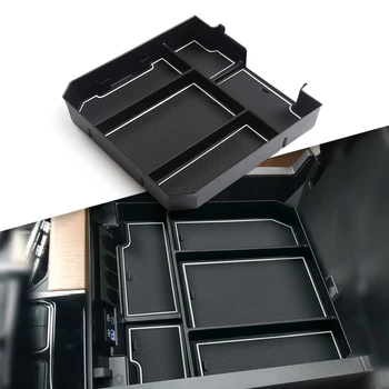Кутия за съхранение на централен подлакътник на автомобил Toyota Tundra 2022, аксесоари, Органайзер за централната конзола, тава