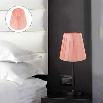 Лампа за полилеи с клипсой на барабан, абажури за настолни лампи, текстилен калъф за вашия десктоп на подово стенен лампа