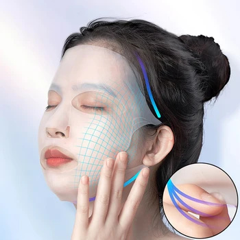 Маска с пълно покритие за лице 3D Дизайн Подтягивающая маска за Подобряване на впитыванию Силикон грижи за кожата на лицето Укрепване средство срещу бръчки