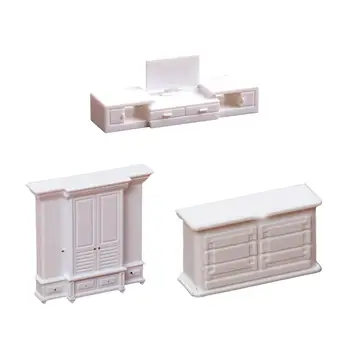 Мебели за куклена къща Реалистични Миниатюрни нощно шкафче, Мини-модел на мебели за подпори за една фотосесия, за украса на сцената със собствените си ръце, оформление диорами