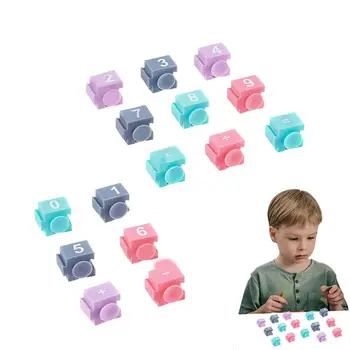 Меки Строителни Блокове Кубични Блокове С Цифри Или Букви Забавни Играчки За Деца от 6 Месеца и по-Големи С Цифри Или Букви Пъстри