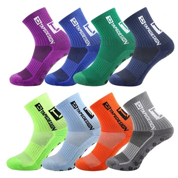 Нови нескользящие футболни чорапи дишащи мъжки спортни и футболни чорапи, колоездене Женски Мъжки чорапи