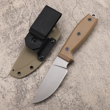 Нож за оцеляване от стомана D2 с фиксирано острие и дръжка G10, ножове за къмпинг, лов инструмент EDC