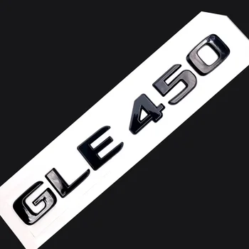 Оригинален размер 1:1 Автомобилната Стикер С Номер Емблема на задната опашка на колата за Mercedes Benz GLE 450 GLE450 Хром Сребристо/Черен Мат