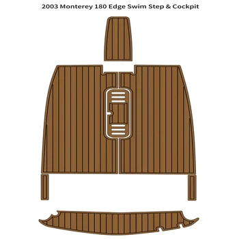 Плавательная платформа 2003 Monterey 180 Edge, тампон на пилотската кабина, комплект от пяна EVA тиково дърво