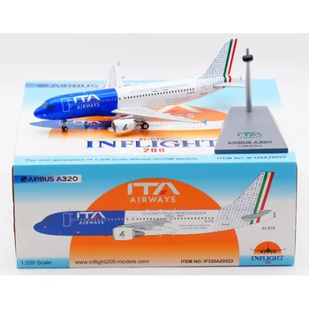 Полет на самолета ITA Airways A320 в мащаб 1:200, Модел на Реактивен самолет от Лят под налягане на алуминиеви EI-DTG, Събиране на Подаръци, Играчки, Подаръци от Феновете