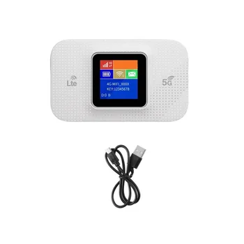 Портативен безжичен рутер 4G MIFI WiFi с цветен дисплей 150 М 3000 ма със слот за СИМ-карта, портативен рутер, точка за достъп за Автомобили
