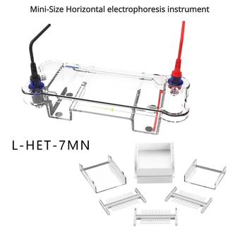 Резервоар за хоризонтална електрофореза LABGIC мини размер, апарат за хоризонтална електрофореза среден размер
