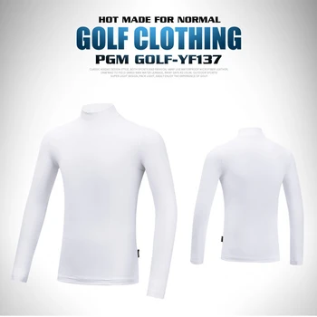 Риза за голф, за момчета PGM, Летни Слънчеви Детски върхове от лед коприна с дълъг ръкав, Дишащи бързо съхнещи Долни тениски YF137