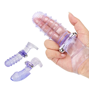 Силиконов вибратор пръст, масаж на точката G, стимулация на клитора, жената мастурбатор, вибриращи секс-играчки за пръсти за жени