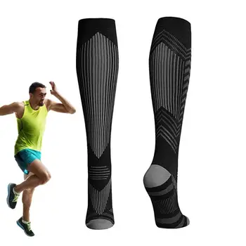 Спортни компресия чорапи, Компресия чорапи унисекс подкрепа на телета, Универсална обвивка, Спортно оборудване за скокове в планината