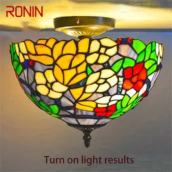 Тавана лампа RONIN Тифани, съвременни творчески осветителни тела за дома с led подсветка за хол, трапезария