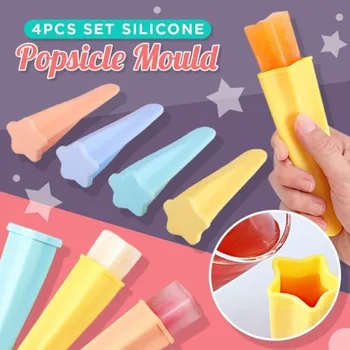 Форма за popsicle Силиконова Храни за Еднократна употреба, Лесно Снимаемая Начало Форма за сладкиши и сладолед, кухненски инструменти 4 цвята