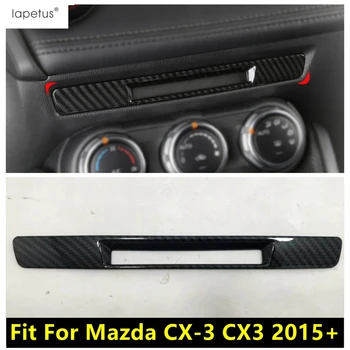 Централният инструмент за управление, за украса на CD-панел, литьевая хастар, подходящ за Mazda CX-3 CX3 2015-2021 Аксесоари от ABS-пластмаса, комплект за интериора